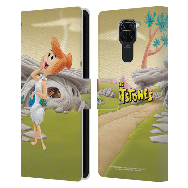 The Flintstones Characters Wilma Flintstones Leather Book Wallet Case Cover For Xiaomi Redmi Note 9 / Redmi 10X 4G