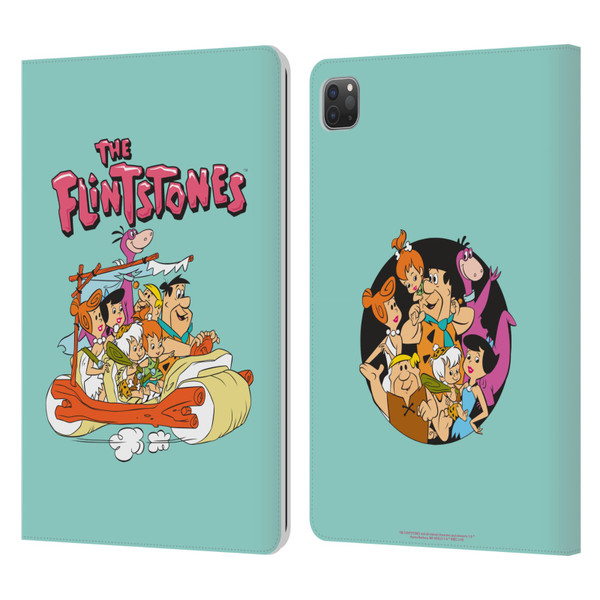 The Flintstones Graphics Family Leather Book Wallet Case Cover For Apple iPad Pro 11 2020 / 2021 / 2022