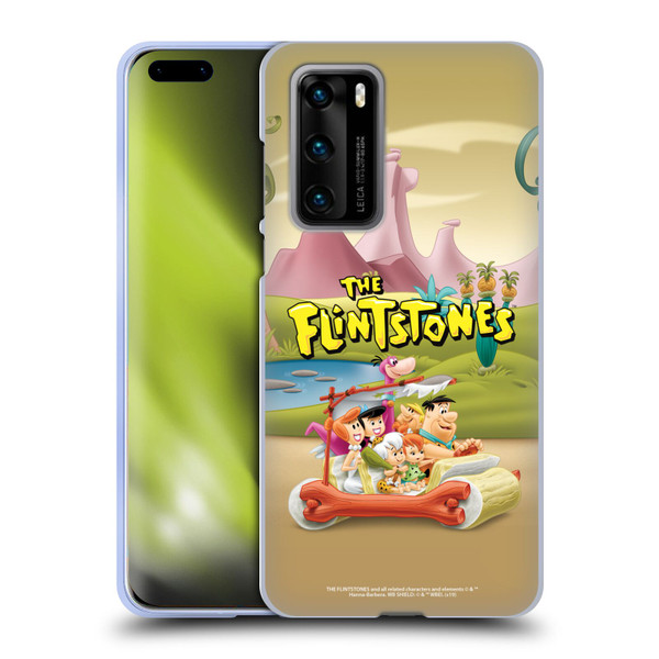 The Flintstones Characters Stone Car Soft Gel Case for Huawei P40 5G