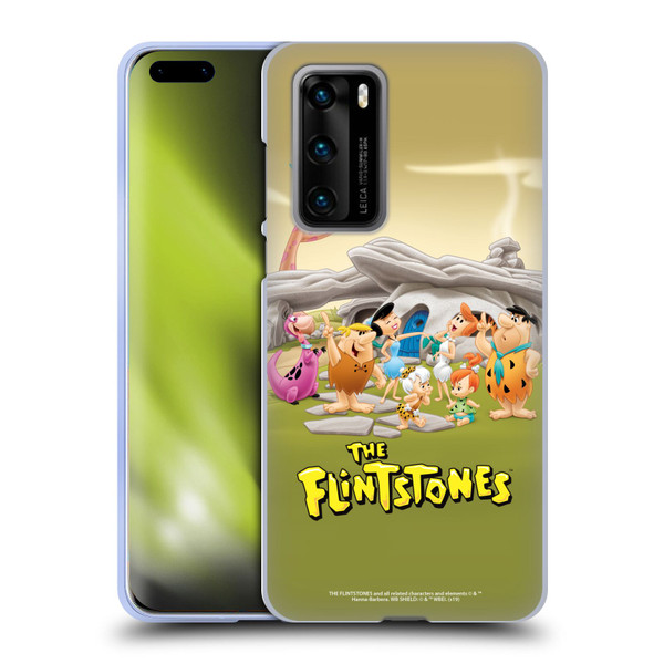 The Flintstones Characters Stone House Soft Gel Case for Huawei P40 5G