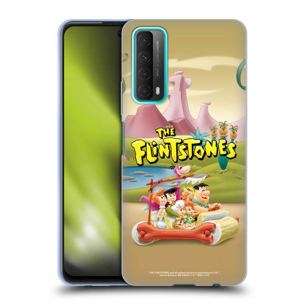 The Flintstones Characters Stone Car Soft Gel Case for Huawei P Smart (2021)