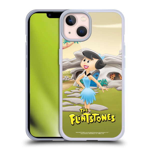 The Flintstones Characters Betty Rubble Soft Gel Case for Apple iPhone 13