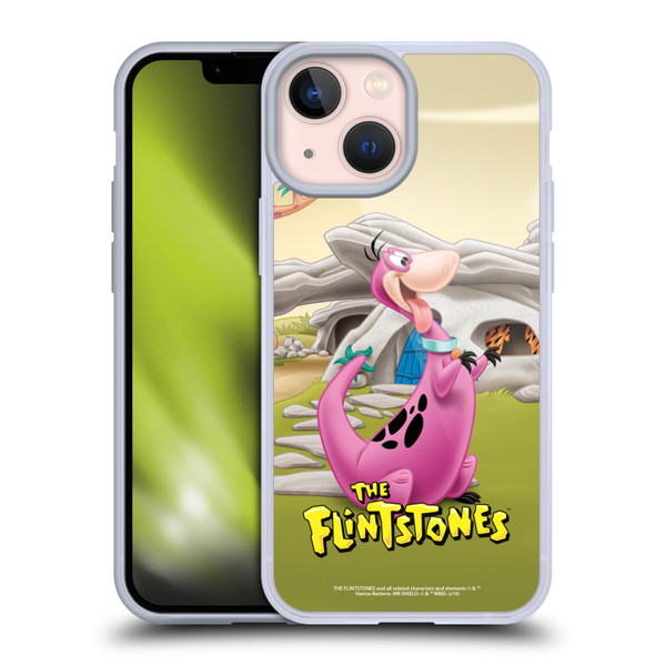 The Flintstones Characters Dino Soft Gel Case for Apple iPhone 13 Mini