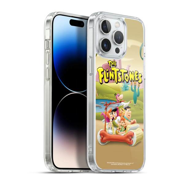 The Flintstones Characters Stone Car Soft Gel Case for Apple iPhone 13 Pro Max & MagSafe