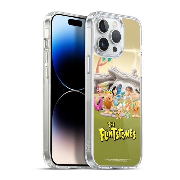 The Flintstones Characters Stone House Soft Gel Case for Apple iPhone 13 Pro Max & MagSafe
