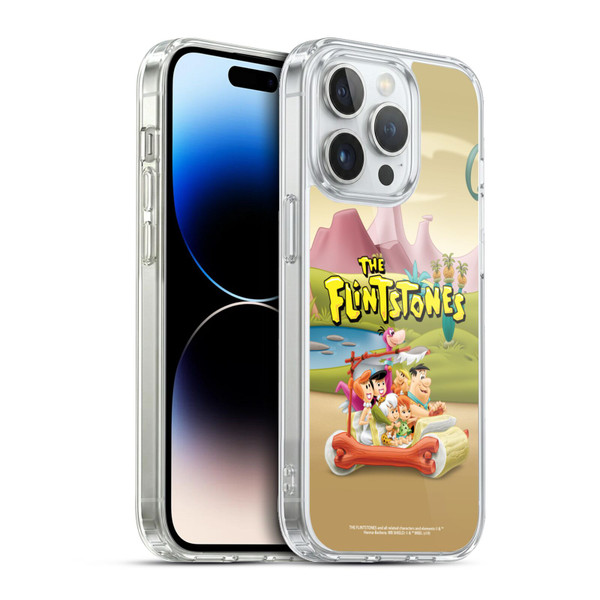 The Flintstones Characters Stone Car Soft Gel Case for Apple iPhone 13 Pro & MagSafe