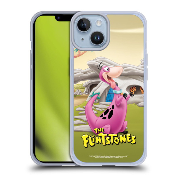 The Flintstones Characters Dino Soft Gel Case for Apple iPhone 14