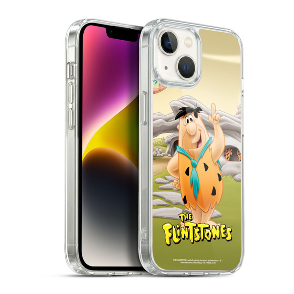 The Flintstones Characters Fred Flintstones Soft Gel Case for Apple iPhone 14