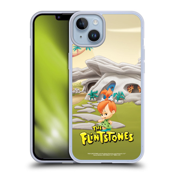 The Flintstones Characters Pebbles Flintstones Soft Gel Case for Apple iPhone 14 Plus