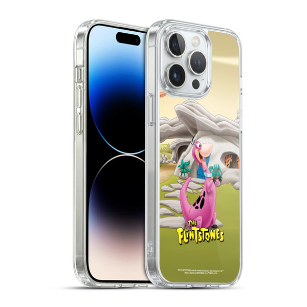 The Flintstones Characters Dino Soft Gel Case for Apple iPhone 14 Pro Max & MagSafe