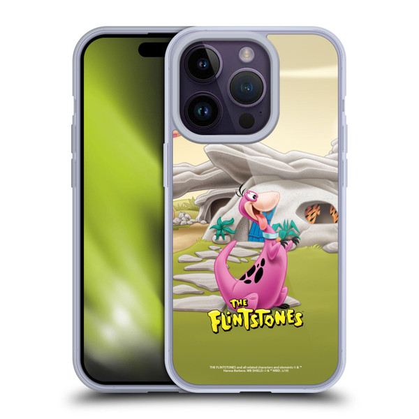 The Flintstones Characters Dino Soft Gel Case for Apple iPhone 14 Pro