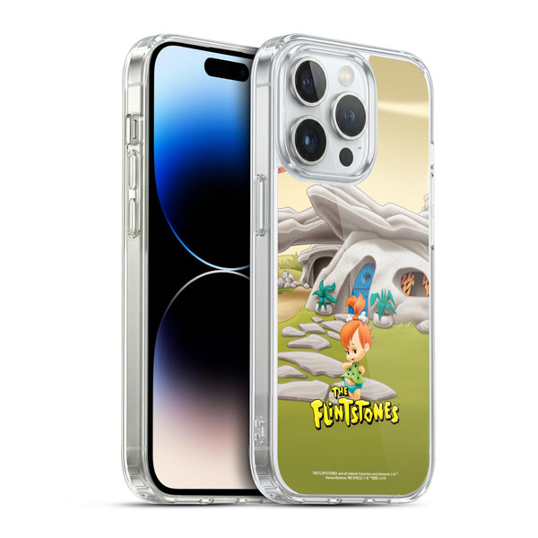 The Flintstones Characters Pebbles Flintstones Soft Gel Case for Apple iPhone 14 Pro & MagSafe