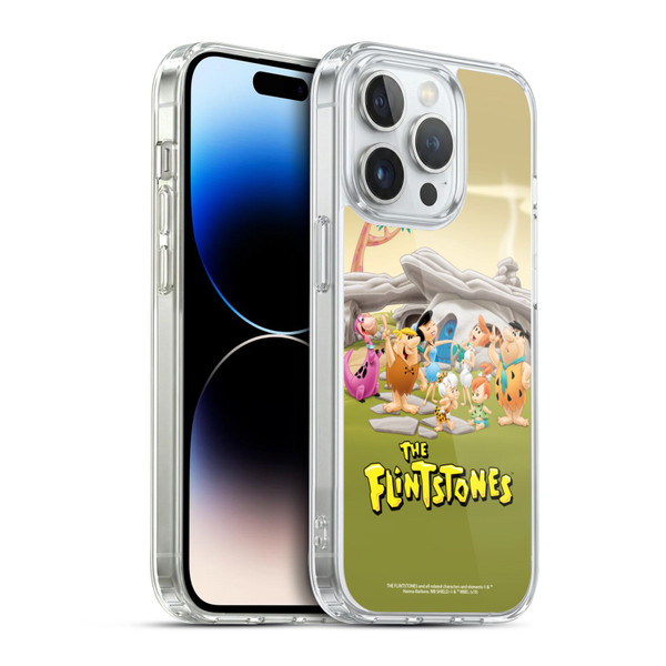The Flintstones Characters Stone House Soft Gel Case for Apple iPhone 14 Pro & MagSafe