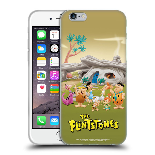 The Flintstones Characters Stone House Soft Gel Case for Apple iPhone 6 / iPhone 6s