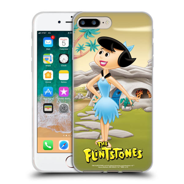 The Flintstones Characters Betty Rubble Soft Gel Case for Apple iPhone 7 Plus / iPhone 8 Plus