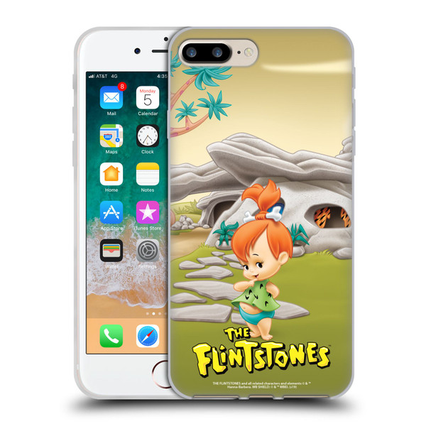 The Flintstones Characters Pebbles Flintstones Soft Gel Case for Apple iPhone 7 Plus / iPhone 8 Plus