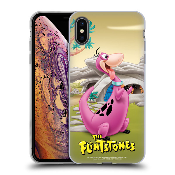 The Flintstones Characters Dino Soft Gel Case for Apple iPhone XS Max