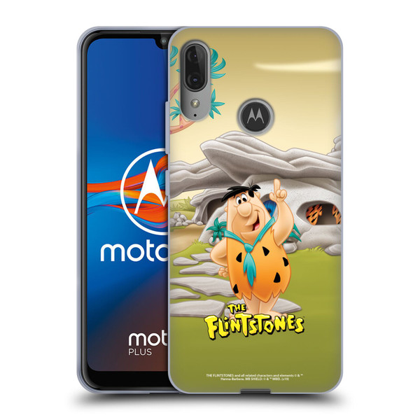 The Flintstones Characters Fred Flintstones Soft Gel Case for Motorola Moto E6 Plus