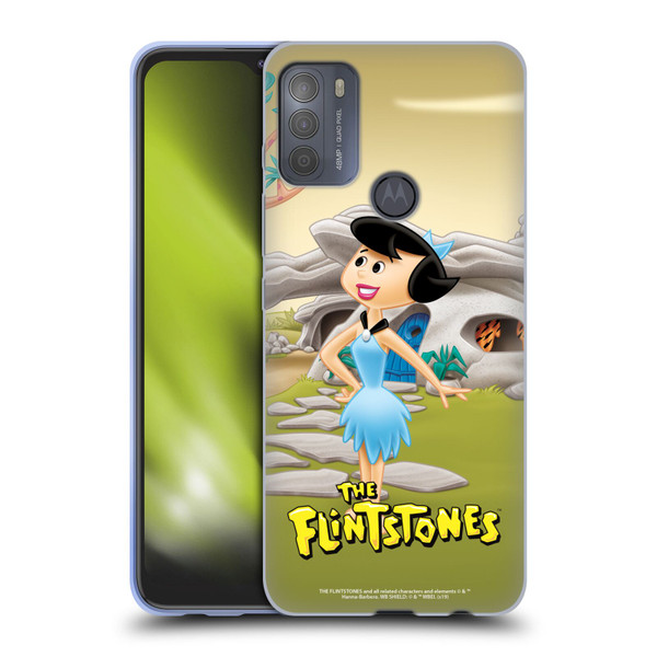 The Flintstones Characters Betty Rubble Soft Gel Case for Motorola Moto G50