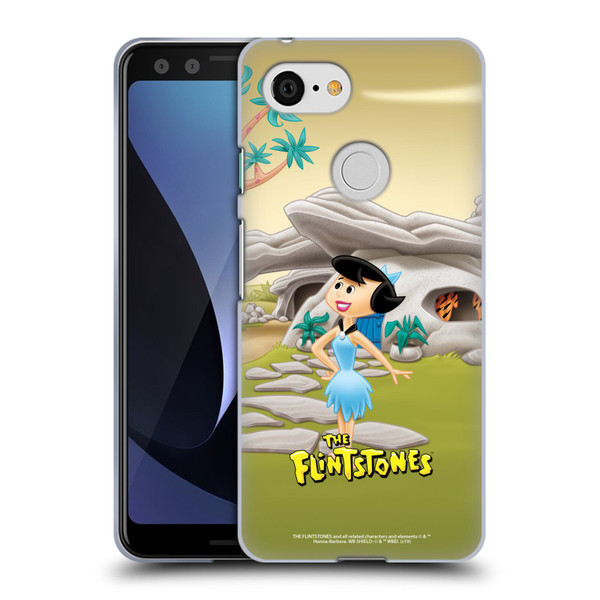 The Flintstones Characters Betty Rubble Soft Gel Case for Google Pixel 3