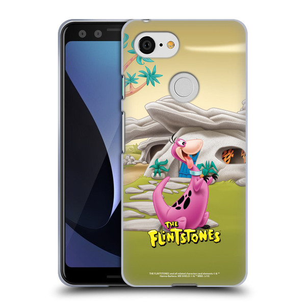 The Flintstones Characters Dino Soft Gel Case for Google Pixel 3