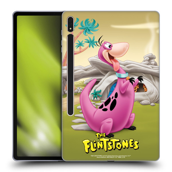 The Flintstones Characters Dino Soft Gel Case for Samsung Galaxy Tab S8 Plus