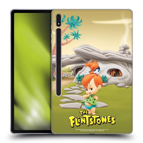 The Flintstones Characters Pebbles Flintstones Soft Gel Case for Samsung Galaxy Tab S8 Plus