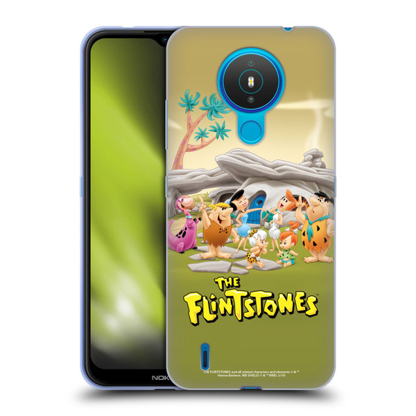 The Flintstones Characters Stone House Soft Gel Case for Nokia 1.4