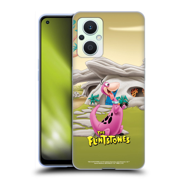 The Flintstones Characters Dino Soft Gel Case for OPPO Reno8 Lite