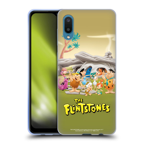 The Flintstones Characters Stone House Soft Gel Case for Samsung Galaxy A02/M02 (2021)