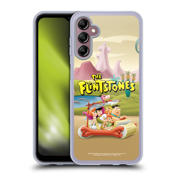 The Flintstones Characters Stone Car Soft Gel Case for Samsung Galaxy A14 5G