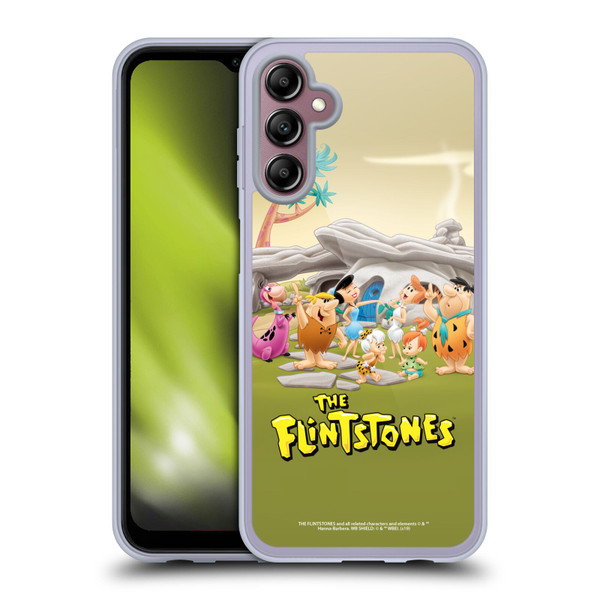 The Flintstones Characters Stone House Soft Gel Case for Samsung Galaxy A14 5G