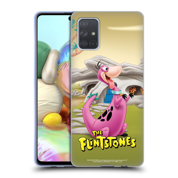 The Flintstones Characters Dino Soft Gel Case for Samsung Galaxy A71 (2019)