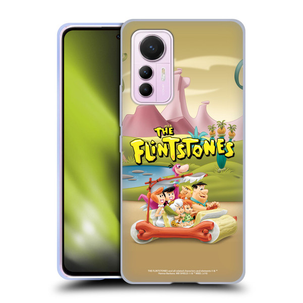 The Flintstones Characters Stone Car Soft Gel Case for Xiaomi 12 Lite
