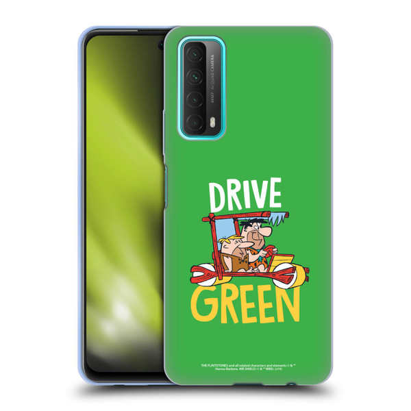 The Flintstones Graphics Drive Green Soft Gel Case for Huawei P Smart (2021)
