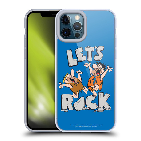 The Flintstones Graphics Fred And Barney Soft Gel Case for Apple iPhone 12 Pro Max