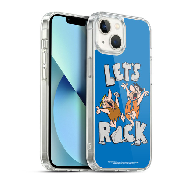 The Flintstones Graphics Fred And Barney Soft Gel Case for Apple iPhone 13
