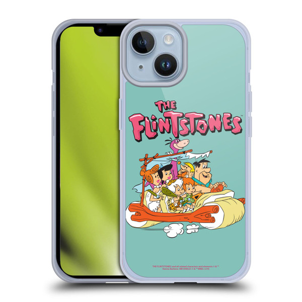 The Flintstones Graphics Family Soft Gel Case for Apple iPhone 14