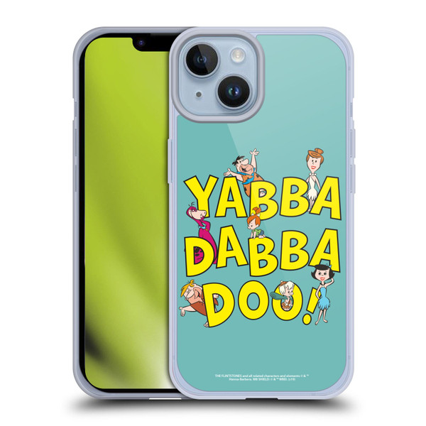 The Flintstones Graphics Yabba-Dabba-Doo Soft Gel Case for Apple iPhone 14