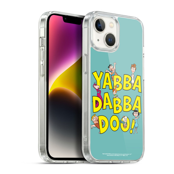 The Flintstones Graphics Yabba-Dabba-Doo Soft Gel Case for Apple iPhone 14