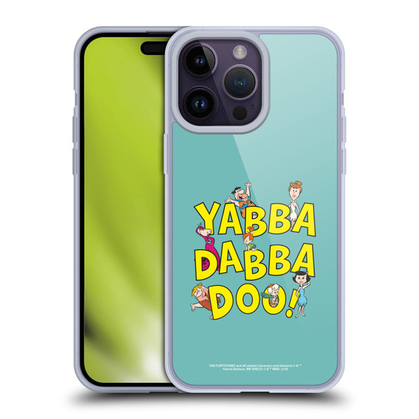 The Flintstones Graphics Yabba-Dabba-Doo Soft Gel Case for Apple iPhone 14 Pro Max