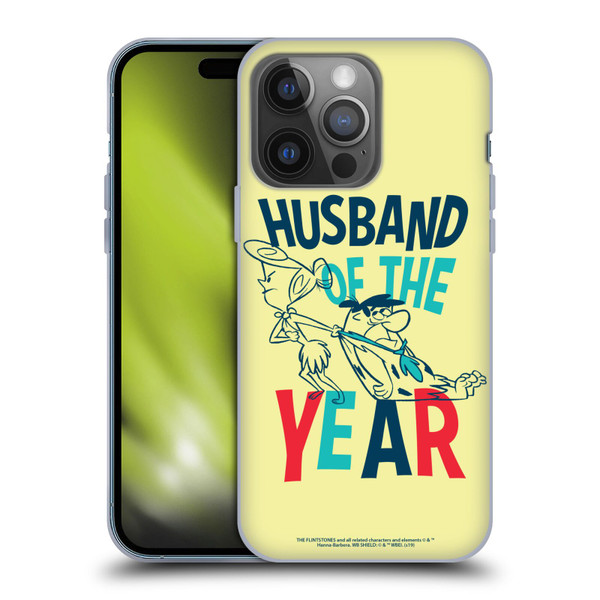 The Flintstones Graphics Husband Of The Year Soft Gel Case for Apple iPhone 14 Pro