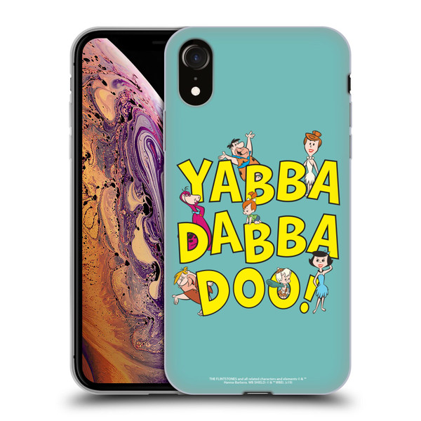 The Flintstones Graphics Yabba-Dabba-Doo Soft Gel Case for Apple iPhone XR