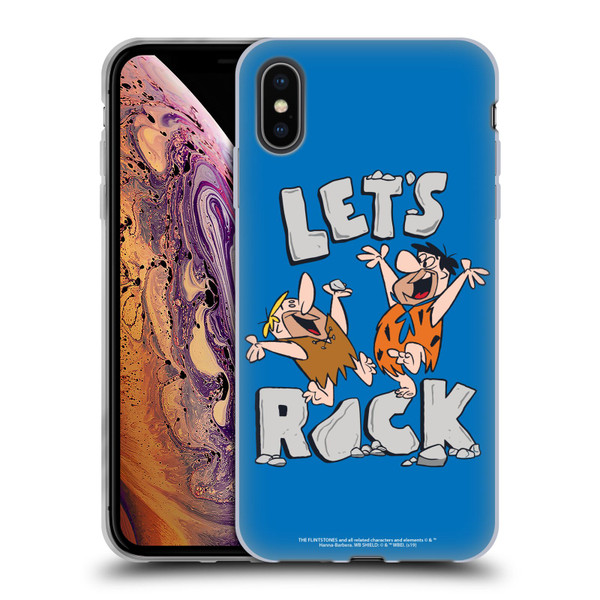 The Flintstones Graphics Fred And Barney Soft Gel Case for Apple iPhone XS Max