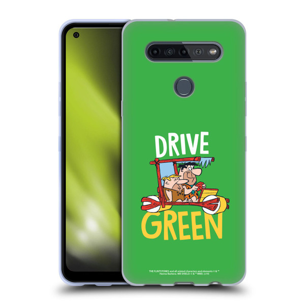 The Flintstones Graphics Drive Green Soft Gel Case for LG K51S