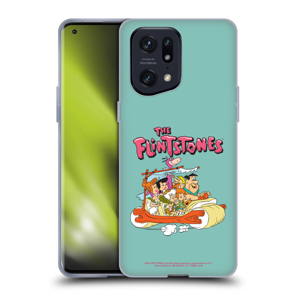 The Flintstones Graphics Family Soft Gel Case for OPPO Find X5 Pro