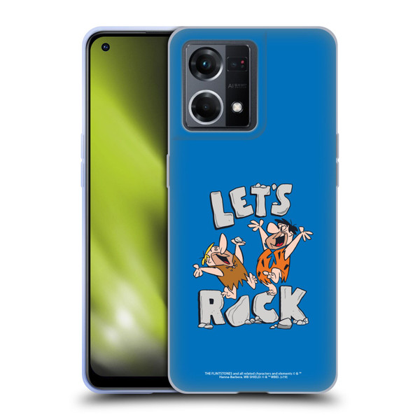 The Flintstones Graphics Fred And Barney Soft Gel Case for OPPO Reno8 4G