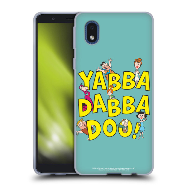 The Flintstones Graphics Yabba-Dabba-Doo Soft Gel Case for Samsung Galaxy A01 Core (2020)