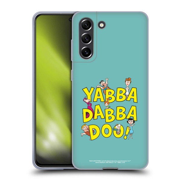 The Flintstones Graphics Yabba-Dabba-Doo Soft Gel Case for Samsung Galaxy S21 FE 5G