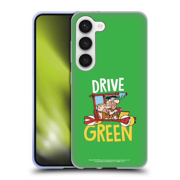 The Flintstones Graphics Drive Green Soft Gel Case for Samsung Galaxy S23 5G